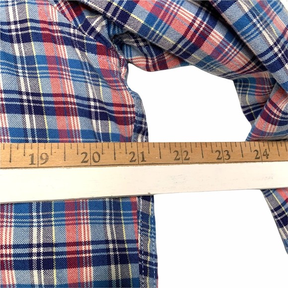 J. Crew Broken-In Organic Cotton Garment-Dyed Oxford Button Down Plaid Shirt M - Picture 9 of 12